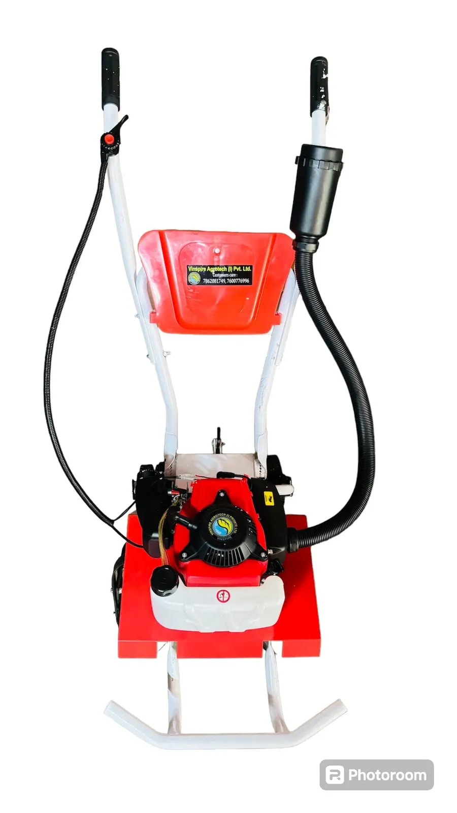 Vinspire Heavy Duty 78 CC 4 Stroke Petrol Operated Mini Power Tiller With 15 inch Rotavator, Powerful Gardening Tool