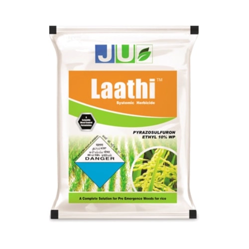 JU Laathi Pyrazosulfuron Ethyl 10% WP Herbicide, Pre Emergent Selective Herbicide, Use For Paddy