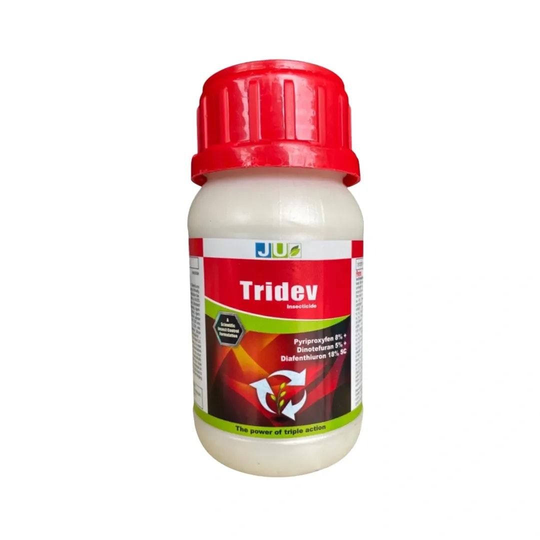 Ju Tridev Pyriproxyfen 8% + Diafenthiuron 18% + Dinotefuran 5% SC, Highly Effective Against Various Sucking Pest