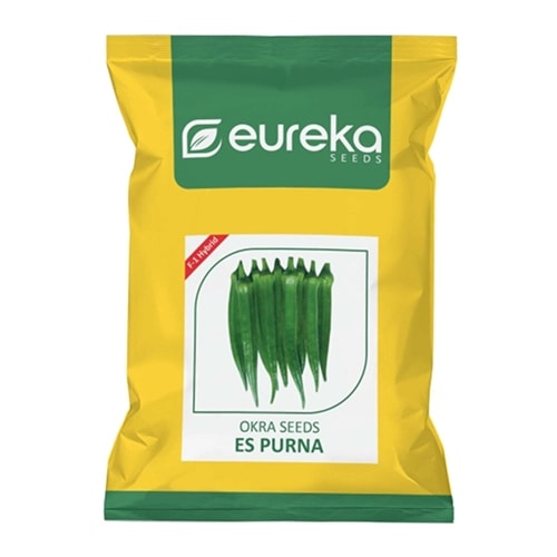 Eureka ES PURNA F1 Hybrid Okra Seeds, Dark Green, Suitable For Kharif, Rabi And Summer Seasons
