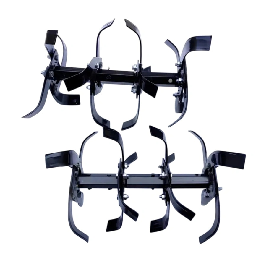 AJ Kisan Heavy Duty Diesel Rotavator Set For Power Tiller. 32 Pcs Blade, 2 Shaft, 2 Side Disc And 32 Pcs Nut, Ideal For Dry Land Cultivation