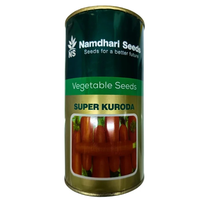 Namdhari SUPER KURODA OP Carrot Seeds, Early Maturity, Sweet Deep Orange Variety