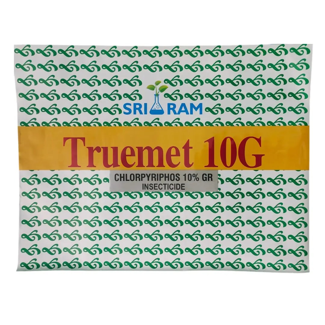 Shri Ram Truemet 10G Chlorpyriphos 10% GR Insecticide, Effective For Stem Borer Control In Rice
