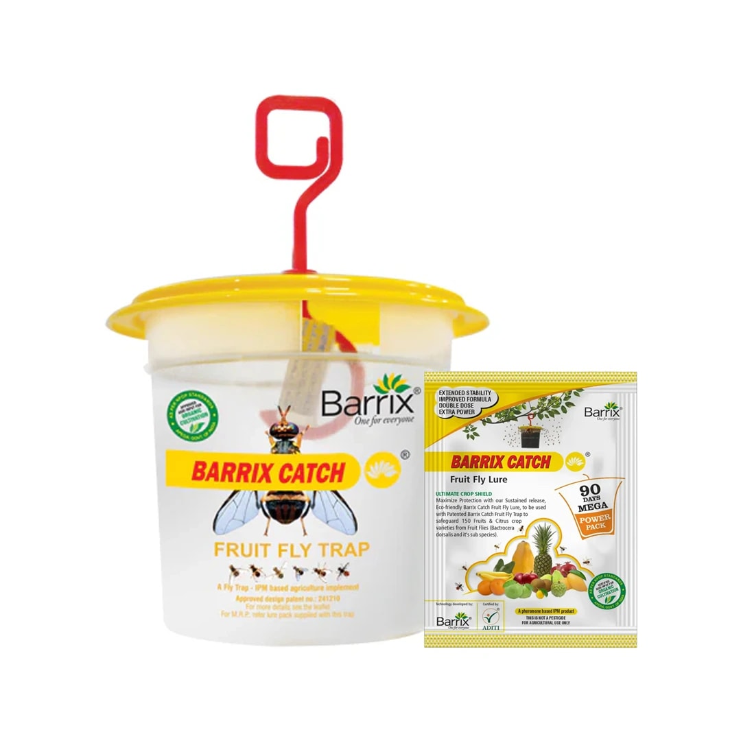 Barrix Catch Fruit Fly Trap Set , Pheromones Trap and Lure, Can Be Used For Fruit And Commercial Crops, Bactrocera dorsalis.