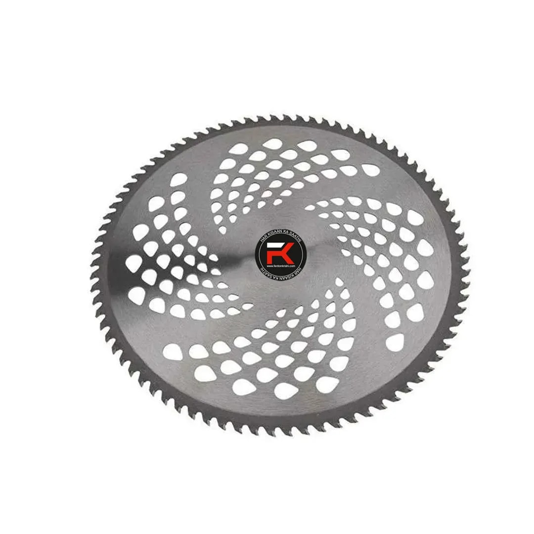 Fenton Krishi FTK-80T 80 Teeth Blade For Brush Cutters, Heavy Duty Crop Cutting blade made of Iron Corded & Cordless Grass Trimmer (Manual Feed)