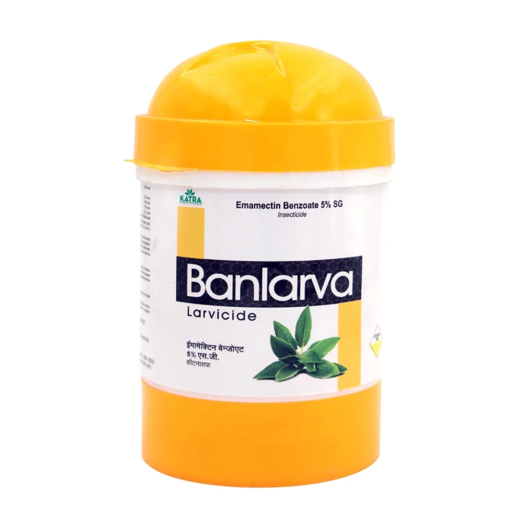 Katra Fertilizers Banlarva Emamectin Benzoate 5% SG Insecticide for Plants Larvicide
