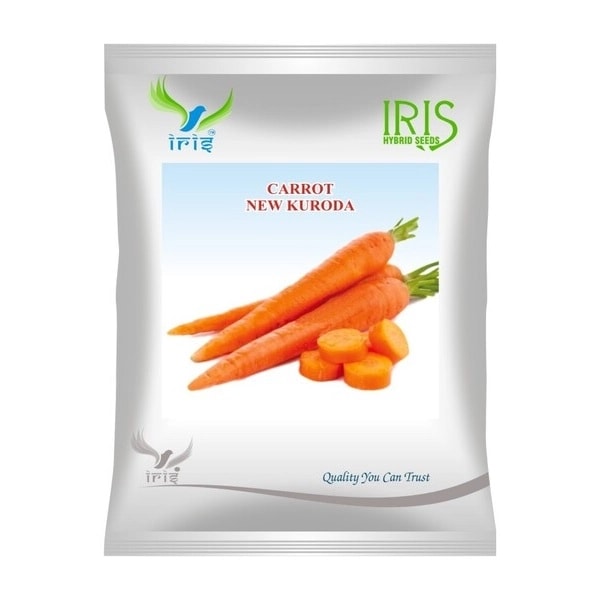 Iris New Kuroda OP Carrot Carrot Seeds, Cylindrical Long Roots, Bright Orange