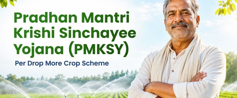 Pradhan Mantri Krishi Sinchayee Yojana (PMKSY): Per Drop More Crop Scheme