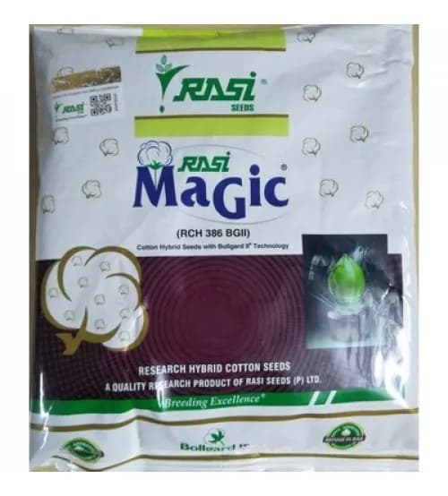 Rasi Magic RCH 386 BG II Hybrid Cotton Seeds, Easy Picking, Good Boll Retention - Image 1