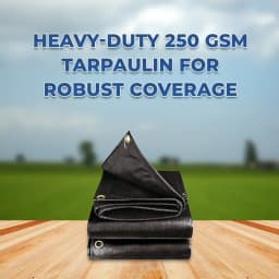 Black HDPE 250 GSM Heavy Duty Plastic Tarpaulin, Tirpal, Tadpatri for Multipurpose, Strong and Long Lasting Product 2