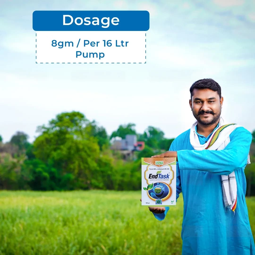BACF EndTask Fipronil 40% + Imidacloprid 40% WG, Contact and Systemic Insecticides, Targets White grubs, and other sucking pests - Image 5