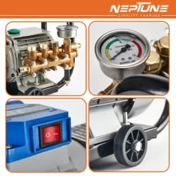 Neptune PW-280 Electric Portable High Pressure Washer, 1600W, Piston Pump, Flow Rate 10L-Min, Ideal For Washing And Cleaning Purpose 7