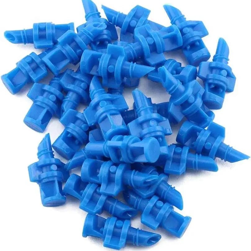 Vasudha Irrigation Jet Sprinkler 90 Degree, Size 4 mm Direct Plug In 16 And 20 mm Drip Line (Blue Color) - Image 2