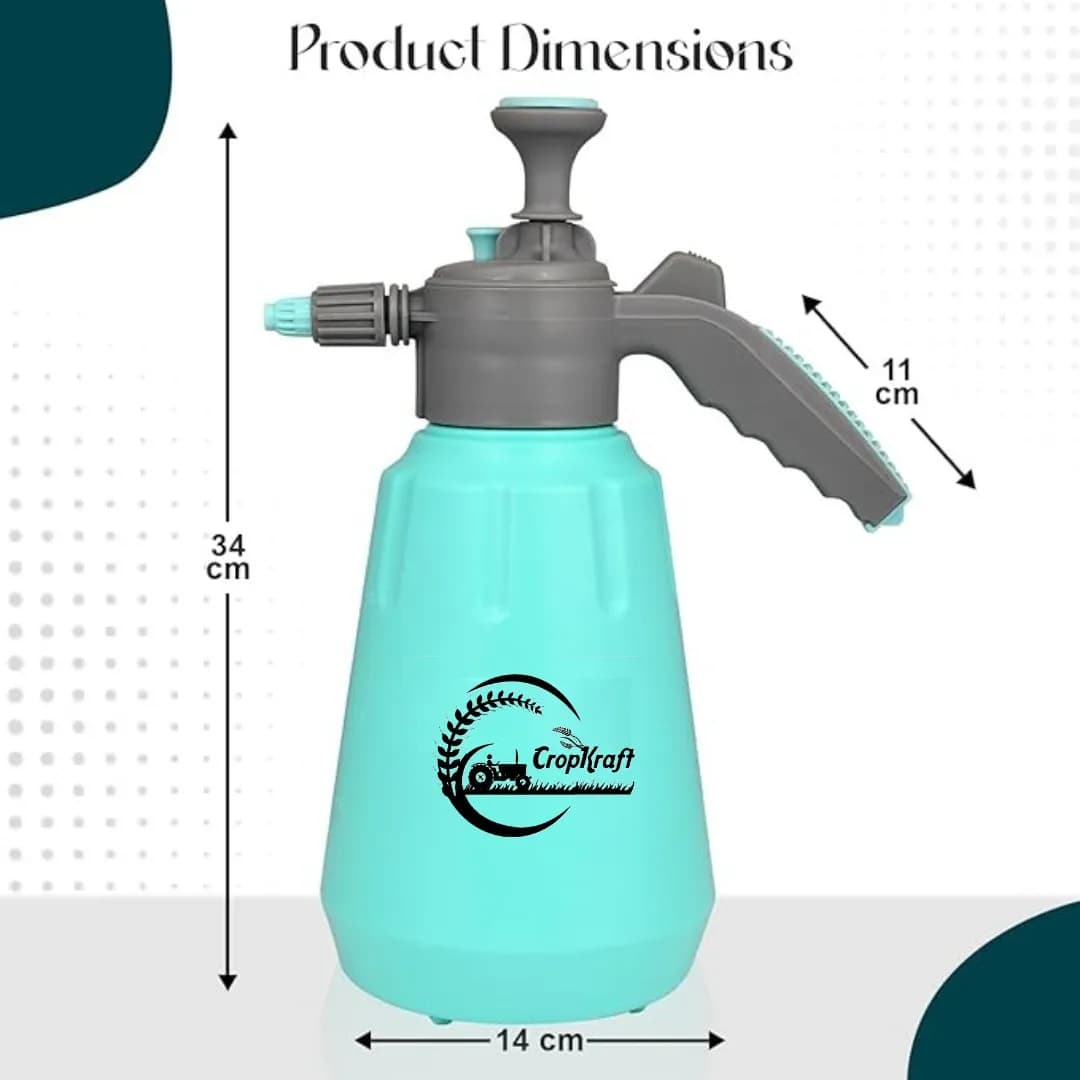 CropKraft Heavy Duty Garden Sprayer (2L Capacity), Use For Plant Irrigation, Home Cleaning, Car Washing, and Pet Bathing - Image 2