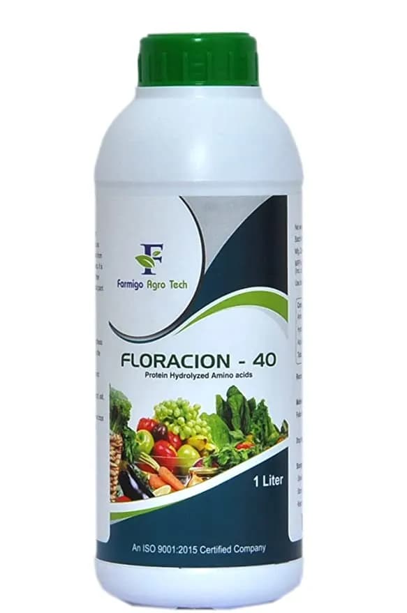 Farmigo Floracion 40 Protein Hydrolysed Amino Acid, Amino Acid 20% + Hydrolysed Protein 20%, Water Soluble Organic Bio Stimulant