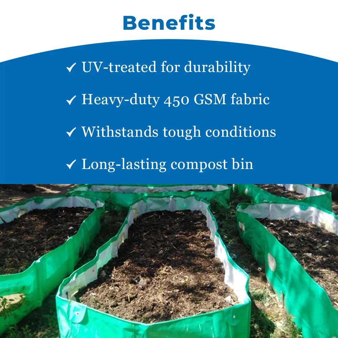 Greeno Biotech HDPE 450 GSM Uv Treated ISO Material Vermi Compost Bed, Long Lasting Material, Durable And Easy To Install, Good Quality Of Material. - Image 4