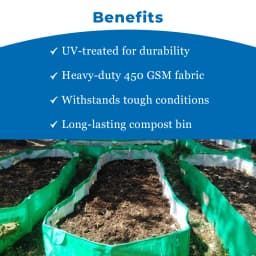 Greeno Biotech HDPE 450 GSM Uv Treated ISO Material Vermi Compost Bed, Long Lasting Material, Durable And Easy To Install, Good Quality Of Material. 4