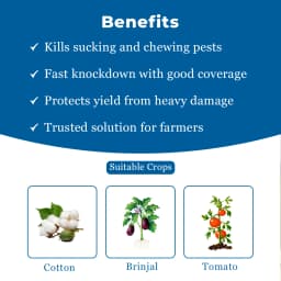 Sudarshan Sutathion Pyriproxyfen 8% + Dinotefuron 5% + Diafenthiuron 18% SC Insecticide, Use For Brinjal, Tomato and Cotton 4