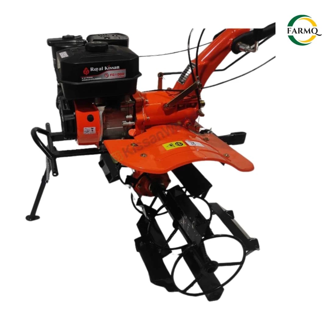 Farmq 14 Inch Mini Paddy Cage Wheel, Mild Steel, 5 To 9HP Petrol Power Weeders And Tillers (2 Pcs) - Image 2