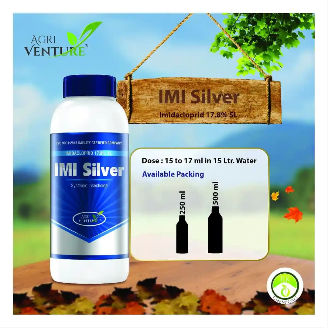 Agriventure IMI Silver (Imidacloprid 17.8 % Sl) Insecticides, Best For Whitefly, Jassids And Thrips - Image 2