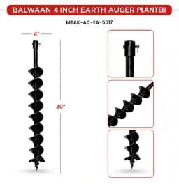 Balwaan PT-4D Double Spiral Planter, 4 Inch Earth Auger, Heavy-Duty, Faster Drilling And Durable 7