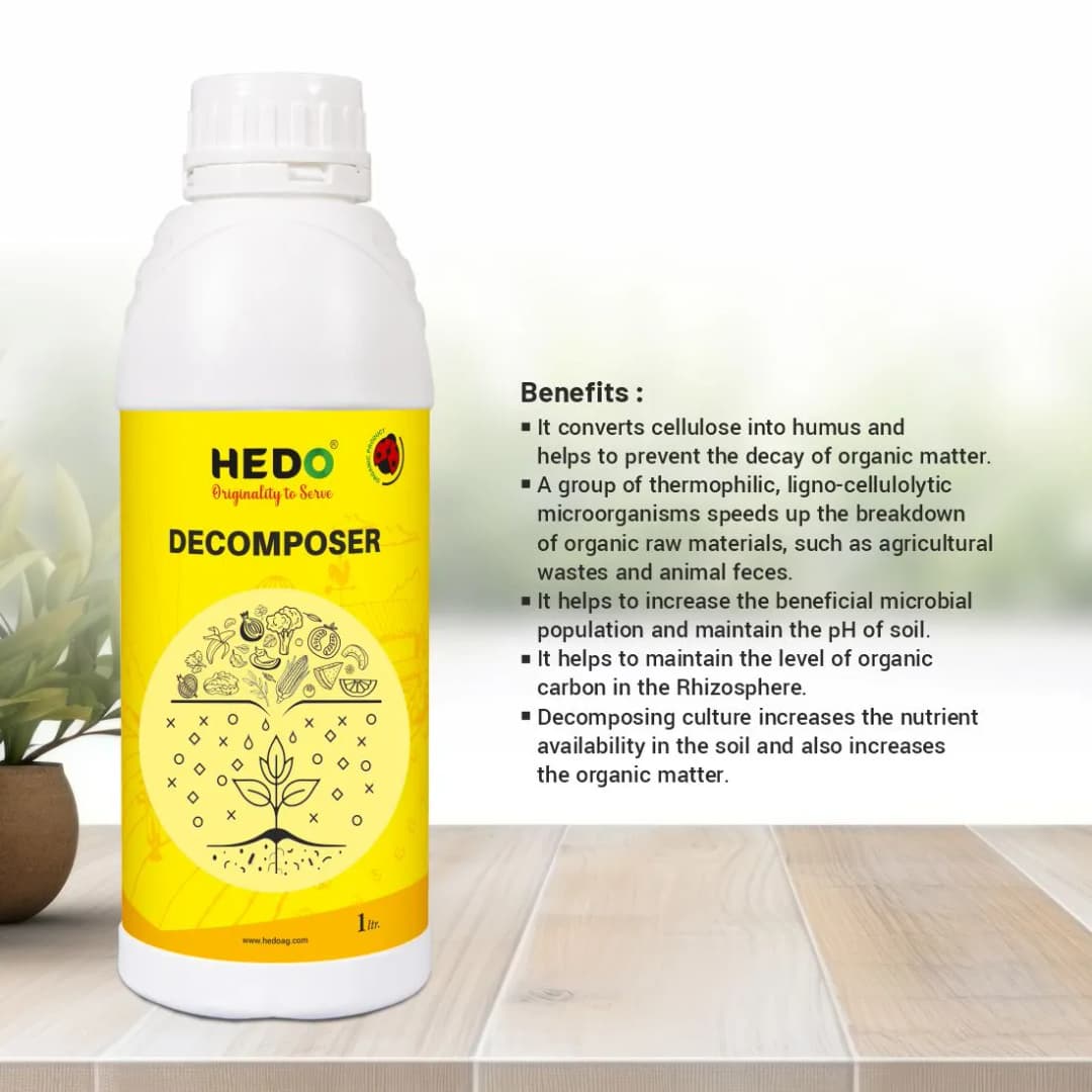 HEDO Waste Decomposer Liquid, Organic Liquid For Decomposition of Waste of Agriculture, Kitchen, Garden & Farming - Image 3