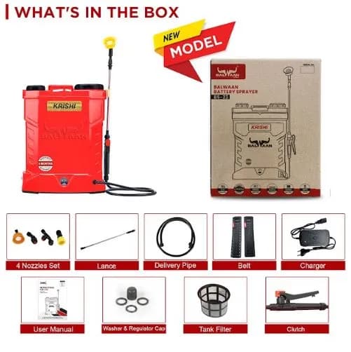 Balwaan BS-22 Single Motor Battery Operated Sprayer, 12 Volt X 12 Amp, Heavy Duty Material, 18 L Tank Capacity - Image 3