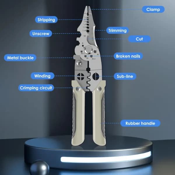 Radhe All In One Multifunction Stainless Steel Wire Puller, Cutter For Electrical Work And Strips - Image 9