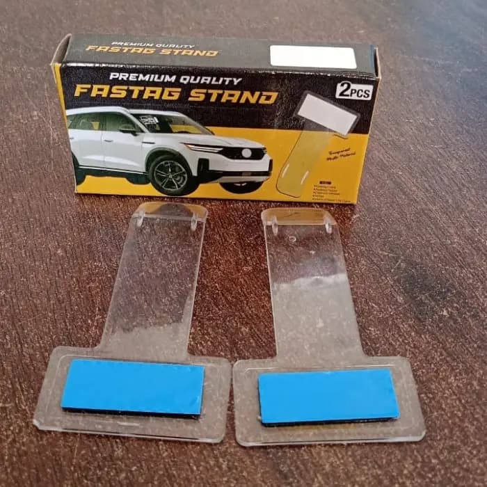 Fastag Windscreen Ticket Holder Clip For Car - Transparent (2 Pcs) - Image 8