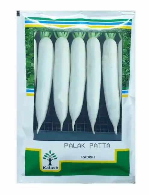 Kalash Radish Palak Patta KSP 80 Hybrid Seeds, Palak Patta Variety For Kharif Season