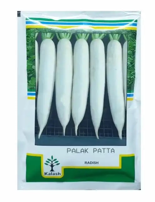 Kalash Radish Palak Patta KSP 80 Hybrid Seeds, Palak Patta Variety For Kharif Season