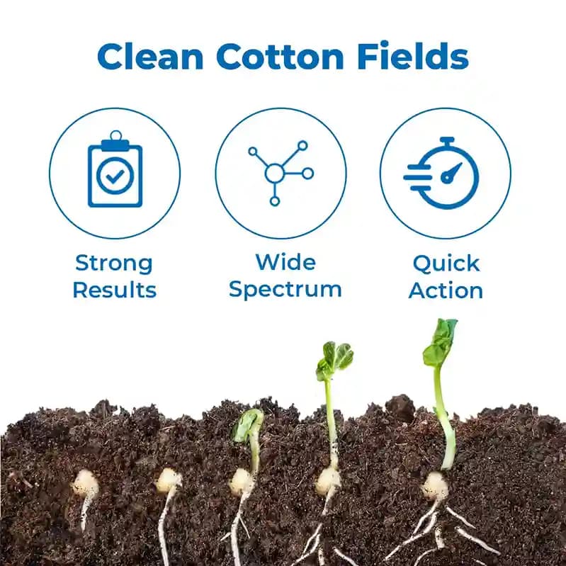 Godrej Hitweed Maxx Pyrithiobac Sodium 6% + Quizalofop ethyl 4% MEC, Early Post-Emergence and Selective Herbicide - Image 3