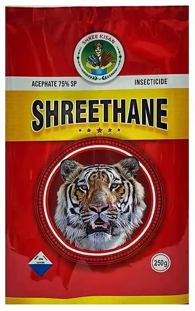 Shree Industries Shreethane Acephate 75% SP Insecticide, Effective for Aphids, Jassids, Brown Plant Hopper - Image 1