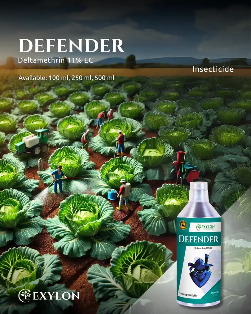 Exylon Defender Deltamethrin 11% EC Insecticide, Broad-Spectrum, Effective Pest Control In Crop - Image 2