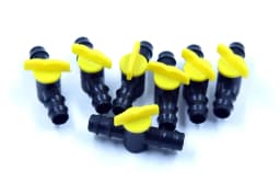 Radhe Straight Connector With Tap Joiner, Garden Drip Irrigation Accessories, Regulates Flow For 16mm Pipe 6