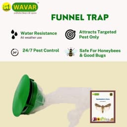 WAVAR Funnel Trap with Spodoptera Litura Lure, Efficient For Armyworm And Cutworm Pest Control In Crops 2