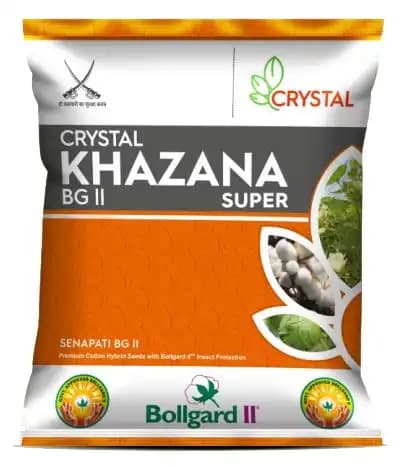 Crystal Crop Khazana Super BG II Hybrid Cotton Seeds, Easy for Picking (475 Gm) - Image 1