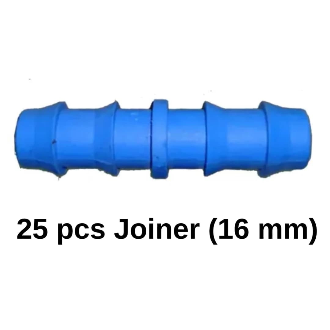 Radhe Agri Drip Irrigation Accessories Set 16mm, ABS Plastic, Multicolour, Elbow, Straight Connector, End Cap, Tee, Drip Cock (Each 25 Pcs) - Image 4