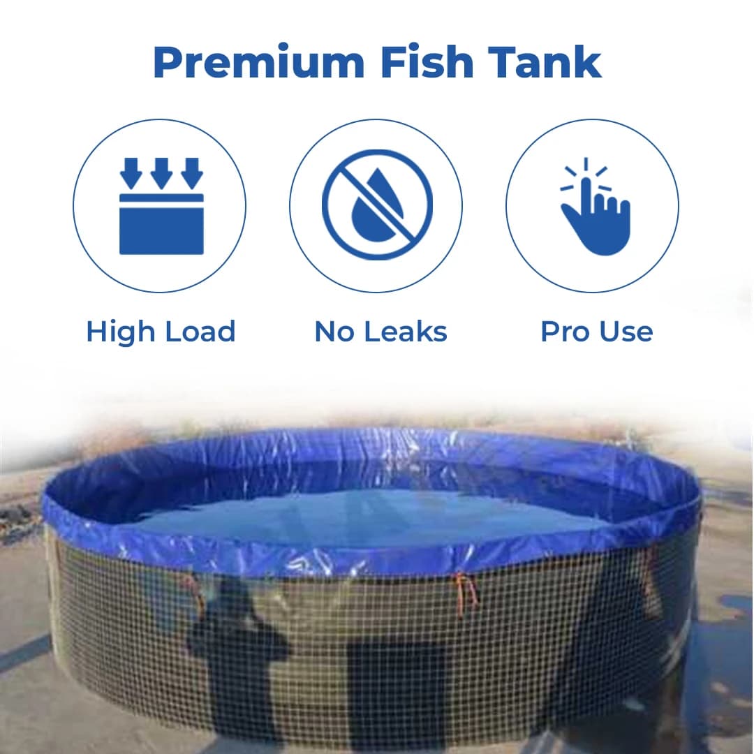 Z N Global Nation 1450 GSM Round PVC Coated Tarpaulin For Biofloc Fish Tank For Aqua Farming - Image 3