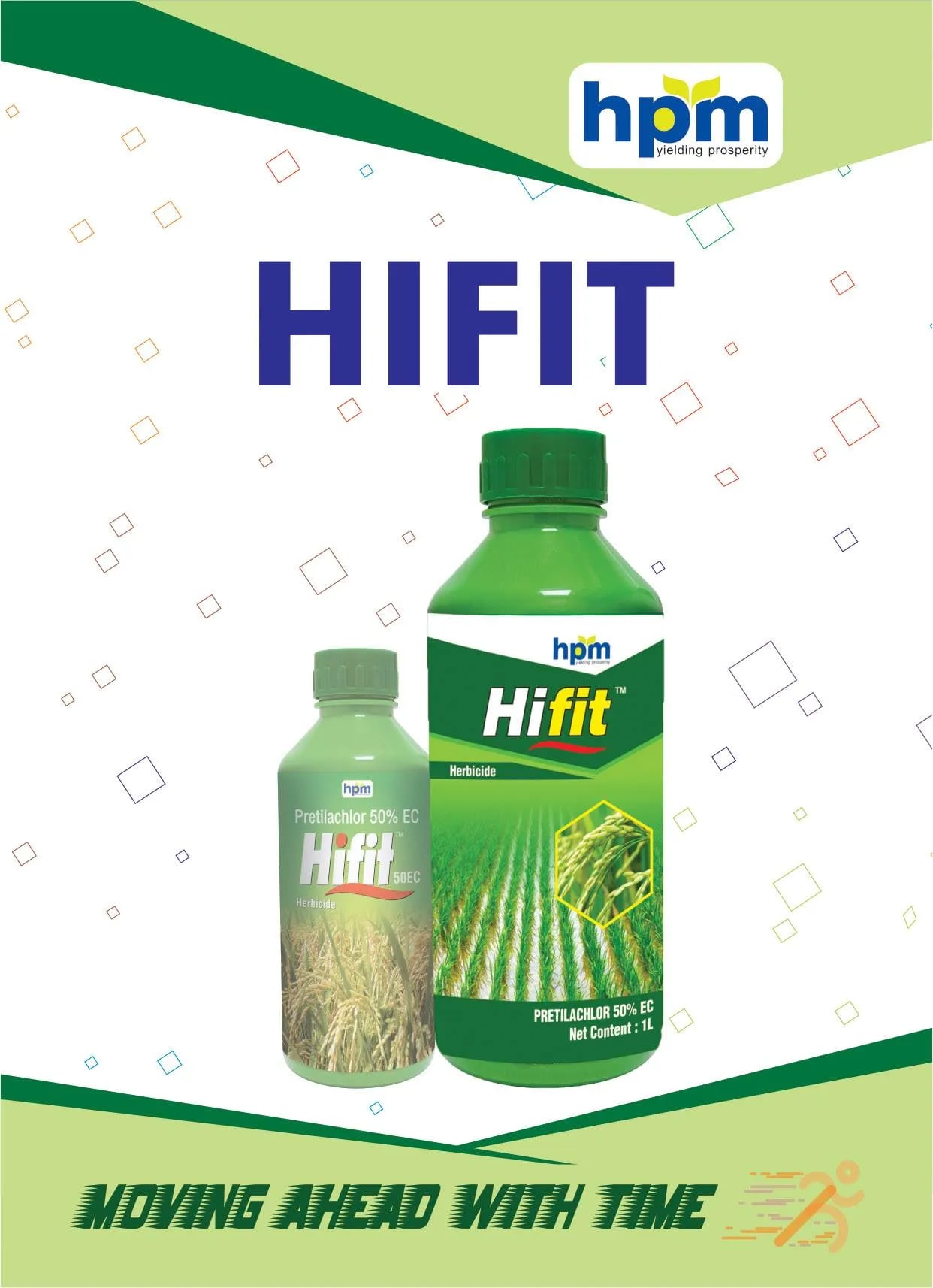 Hpm Hifit Pretilachlor 50% EC Herbicide, Effective Pre-Emergence to Early Post-Emergence Weed Control For Rice