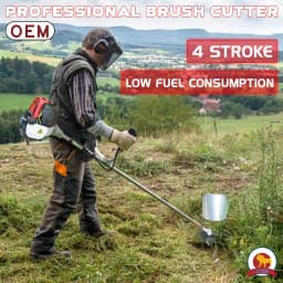 OEM Professional 4 Stroke Brush Cutter With Honda GX35 Type Engine, Side Pack Model 8