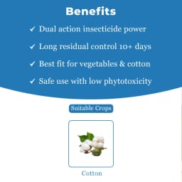 Gharda Guru Fipronil 10% + Diafenthiuron 30% WG Insecticide, Powerful Whitefly And Thrips Control 4