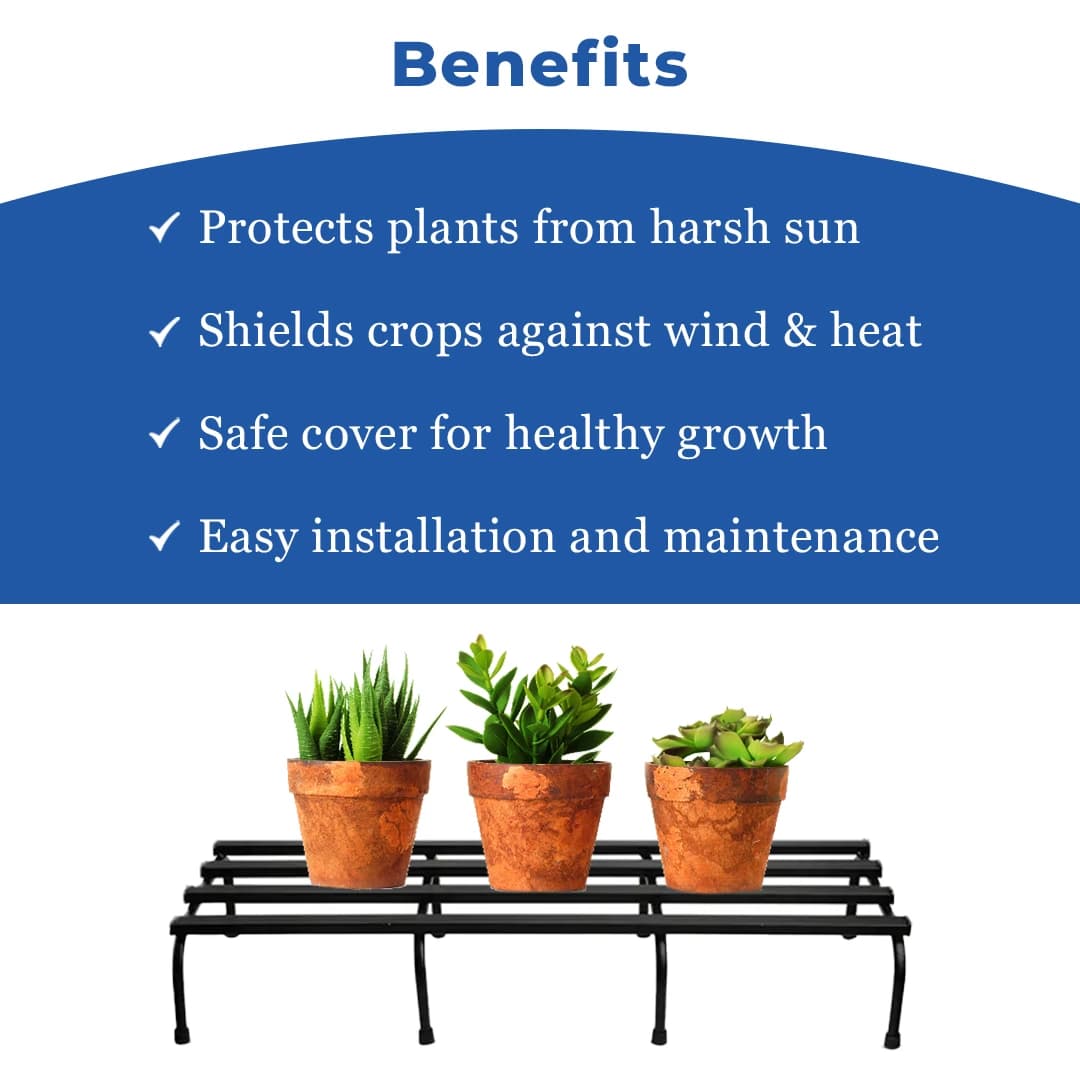 IFFCO Urban Garden 24 Inch Rectangular Metal Planter Stand, Galvanized Iron Stand For Indoor, Outdoor Plants And Pots - Image 4