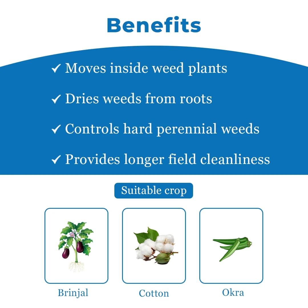 Exylon Garud 41 Glyphosate 41% SL Herbicide, Effective For Control Weed In Crops - Image 4
