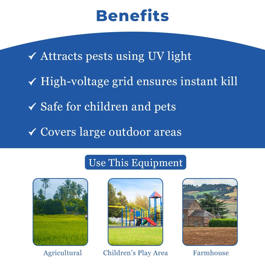 Moskiteer Mosquito or Insect killer Outdoor HJCP145 Cover Up to 600 square feet - Image 4
