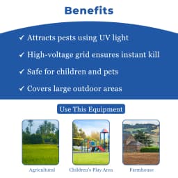 मॉस्कीटीर मच्छर और कीट मारने वाला आउडडोर HJCP145, 600 वर्ग फीट तक कवर करें, उच्च प्रभावशीलता के साथ मच्छरों और कीटों को दूर करने के लिए आदर्श 4