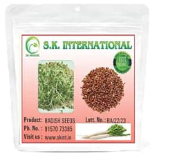 SK ORGANIC Combo Pack of (Clover Seeds + Radish Seeds + Alfalfa Seeds) Each for Sprouting and Cultivation 1