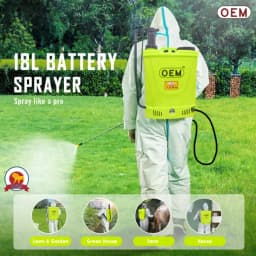 OEM 2 In 1 Manual and Battery Operated Multipurpose Sprayer 12Vx8A (18L Capacity), Agriculture Sprayer Pump, High-Pressure Pesticide Sprayer 6