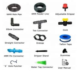 Vasudha Irrigation Plants Drip Irrigation Kit, Watering Kit for Home Garden, Farming & Agriculture Purposes 1