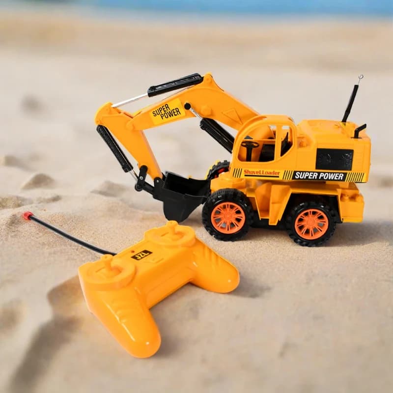 Plastic JCB Construction Toy, Remote Control with Excavator For Kids - Image 5